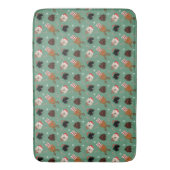 クリスマスゴールデンドール犬 バスマット (正面縦)