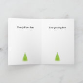 クリスマスゴールデンハートホリデーカード シーズンカード (内部)