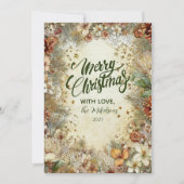 クリスマスゴールデンパイン緑 シーズンカード (正面)