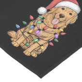 クリスマスゴールデンレトリエバードッグラバーギフトママパパ ショートテーブルランナー (コーナー)