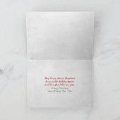 クリスマスゴールデンレトリエバーパピーホリデーカード シーズンカード (内部)