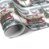 クリスマスゴールデンレトリエバーパピー ラッピングペーパー (ロールコーナー)