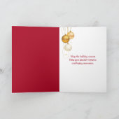 クリスマスゴールデンレトリバーパピー カード (内部)