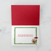 クリスマスゴールデンレトリバーパピー シーズンカード (内部)