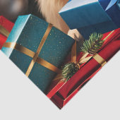 クリスマスゴールデンレトリバーパピー 薄葉紙 (詳細)