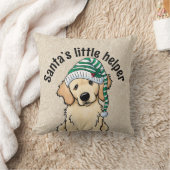 クリスマスゴールデンレトリバー クッション (ブランケット)