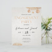 クリスマスゴールデン婚約パーティ招待状 (スタンド正面)