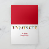 クリスマスゴールデン·レトリバーの子犬 シーズンカード (内部)