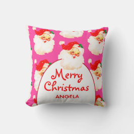 クリスマスサすてきンタクラウスピンクメリーグリーティング クッション