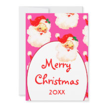 クリスマスサすてきンタクラウスピンクメリーグリーティング
