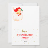 クリスマスサすてきンタクラウス挨拶メリー会 シーズンカード (裏面)