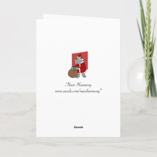 クリスマスサイの漫画 シーズンカード (裏面)