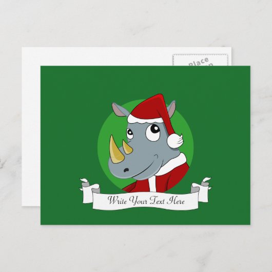 クリスマスサイの漫画 シーズンポストカード (正面/裏面)