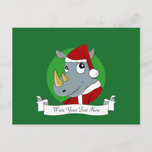 クリスマスサイの漫画 シーズンポストカード (正面)