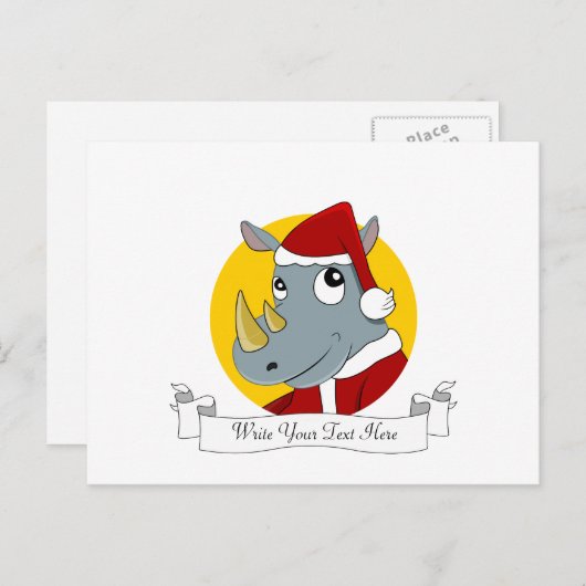 クリスマスサイの漫画 シーズンポストカード (正面/裏面)