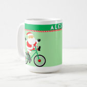 クリスマスサイクリングギフト コーヒーマグカップ (正面左)