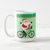 クリスマスサイクリングギフト コーヒーマグカップ (左)