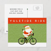 クリスマスサイクリングホリデー ポストカード (正面/裏面)