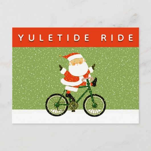 クリスマスサイクリングホリデー ポストカード (正面)