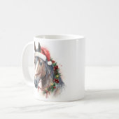 クリスマスサイケデリックの木 コーヒーマグカップ (正面左)