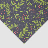 クリスマスサイプレススノーフレークベリー赤い花 薄葉紙 (詳細)