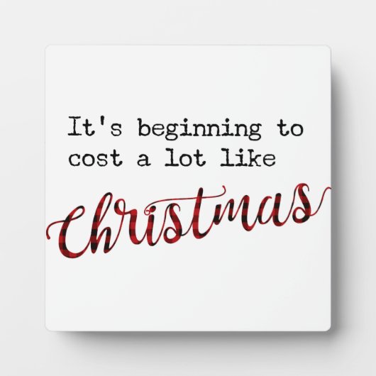 クリスマスサインに似た値段が付き始めた フォトプラーク (正面)