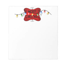 クリスマスサイン&ストリングライトノートパッド ノートパッド