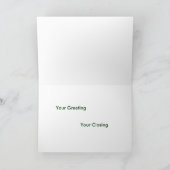 クリスマスサウスウェストのサボテンの木のグリーティングカード シーズンカード (内部)