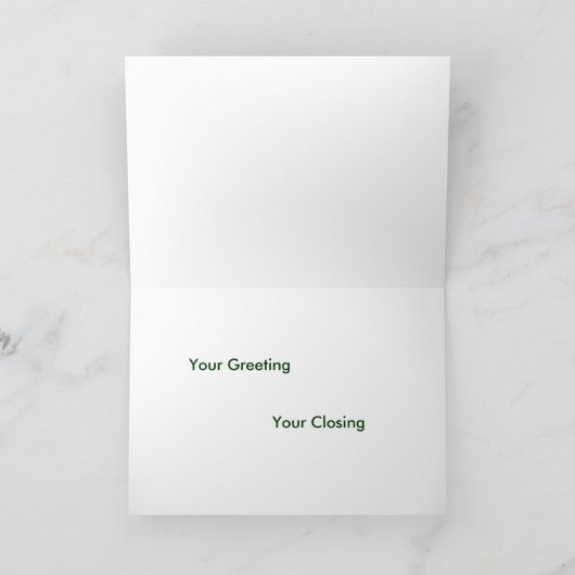 クリスマスサウスウェストのサボテンの木のグリーティングカード シーズンカード (内部)