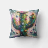 クリスマスサグアーロサボススお洒落スノーフレーク クッション (裏面)