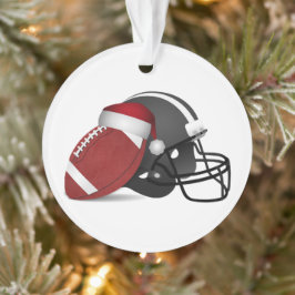 クリスマスサッカーとヘルメット オーナメント