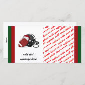 クリスマスサッカーとヘルメット シーズンカード (正面/裏面)