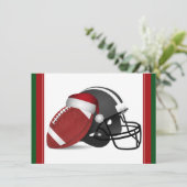 クリスマスサッカーとヘルメット 招待状 (スタンド正面)