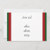 クリスマスサッカーとヘルメット 招待状 (裏面)