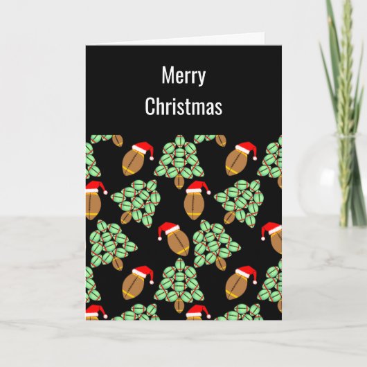 クリスマスサッカークリスマスカード サンキューカード (正面)