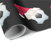 クリスマスサッカーサッカーサおもしろいンタホリデー ラッピングペーパー (ロールコーナー)