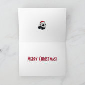 クリスマスサッカーボールと靴 シーズンカード (内部)