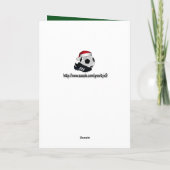 クリスマスサッカーボールと靴 シーズンカード (裏面)