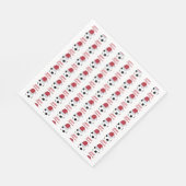 クリスマスサッカーボールスポーツサッカーホリデー スタンダードランチョンナプキン (角)