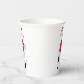 クリスマスサッカーボールスポーツサッカーホリデー 紙コップ (右)