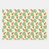 クリスマスサッカーラッピング紙シート ラッピングペーパーシート (正面2)