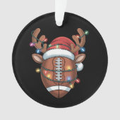 クリスマスサッカーラバーサンタハットスポーツクリスマス オーナメント (正面)