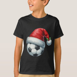 クリスマスサッカーラバーズティーシャルト Tシャツ