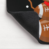 クリスマスサッカー雪だるまキッズサッカークリスマス マウスパッド (コーナー)