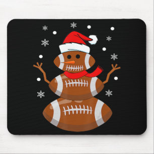 クリスマスサッカー雪だるまキッズサッカークリスマス マウスパッド