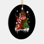 クリスマスサッカー雪だるまサッカーラバーメリーXm セラミックオーナメント (右)
