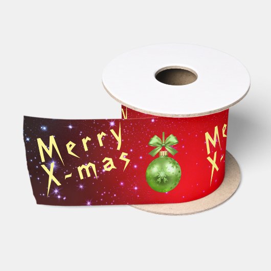 クリスマスサテンリボン サテンリボン (リール)