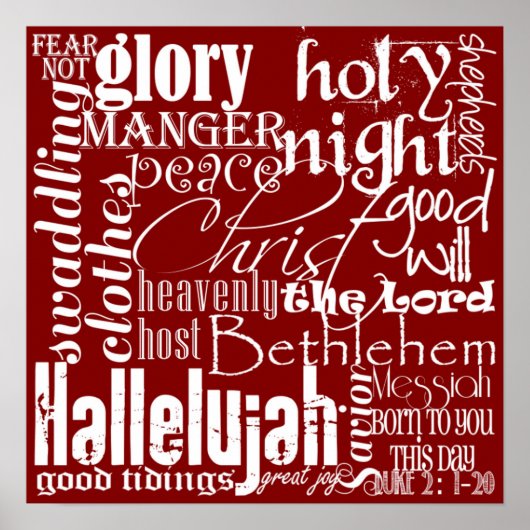 クリスマスサブウェイアート ポスター (正面)