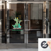 クリスマスサボスサウスウエストデザートホリデー ウィンドウサイン (オフィスドア)