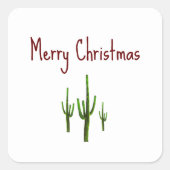 クリスマスサボスデザートサウスウエストホリデー スクエアシール (正面)
